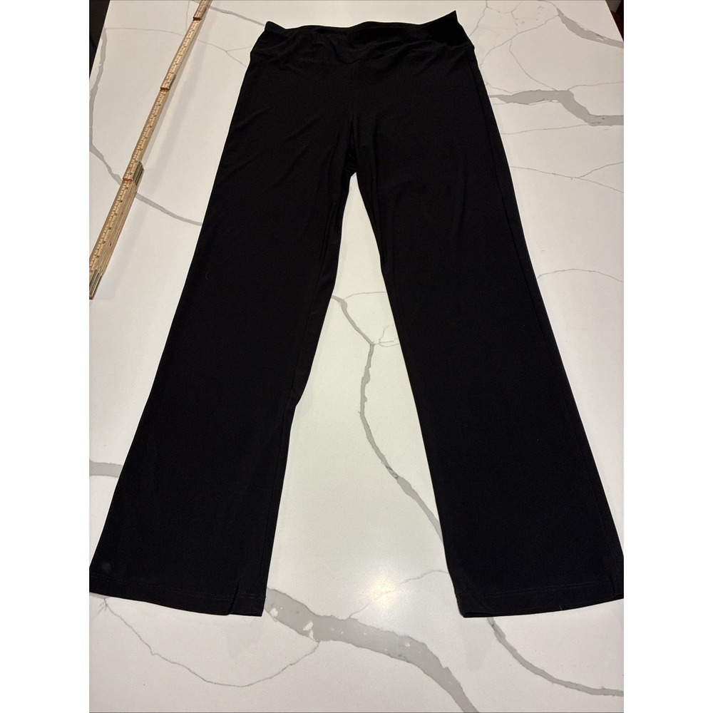 R&M Richards  Womens Black Stretch Size Med Pull‎ On Pants EUC